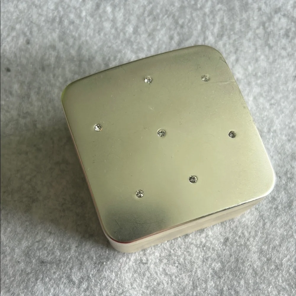 Vintage Silver Plated with Studs Trinket Box